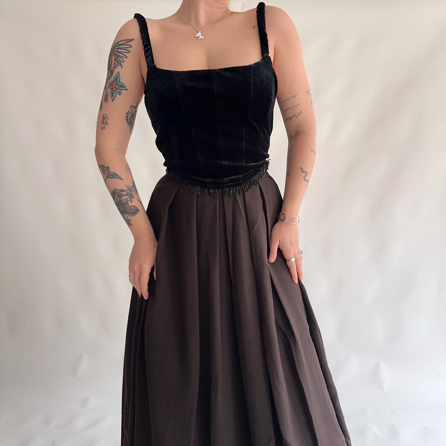 upcycling corset preto (L-XL)