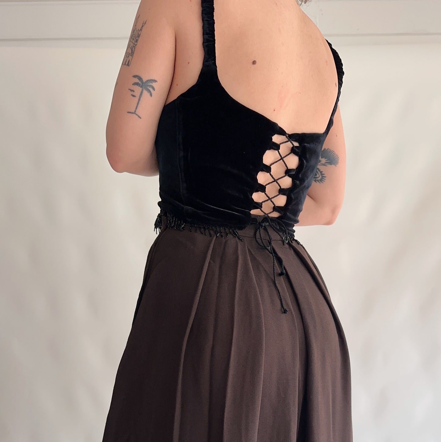 upcycling corset preto (L-XL)