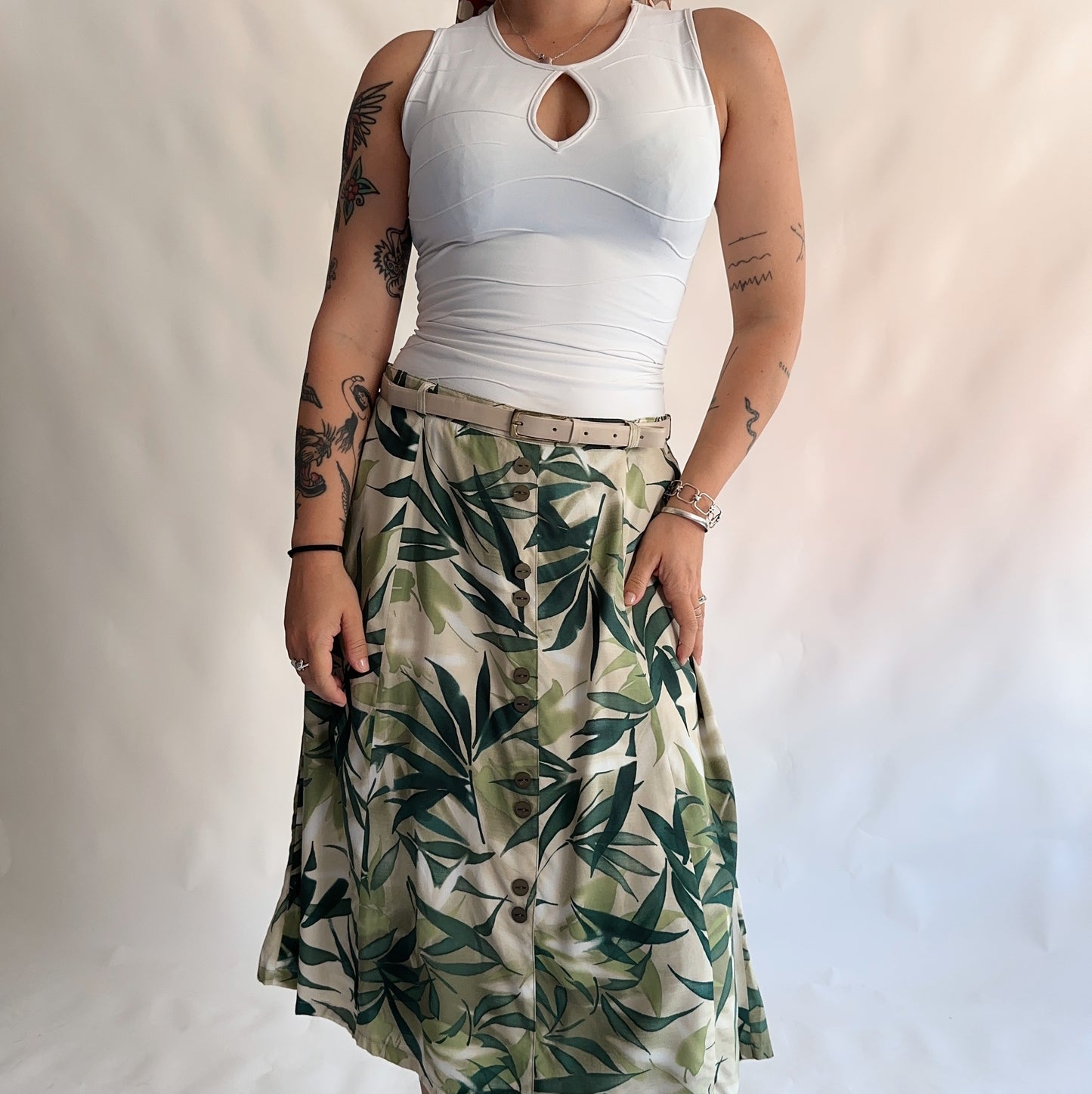 Saia Vintage midi floral (L-XL)