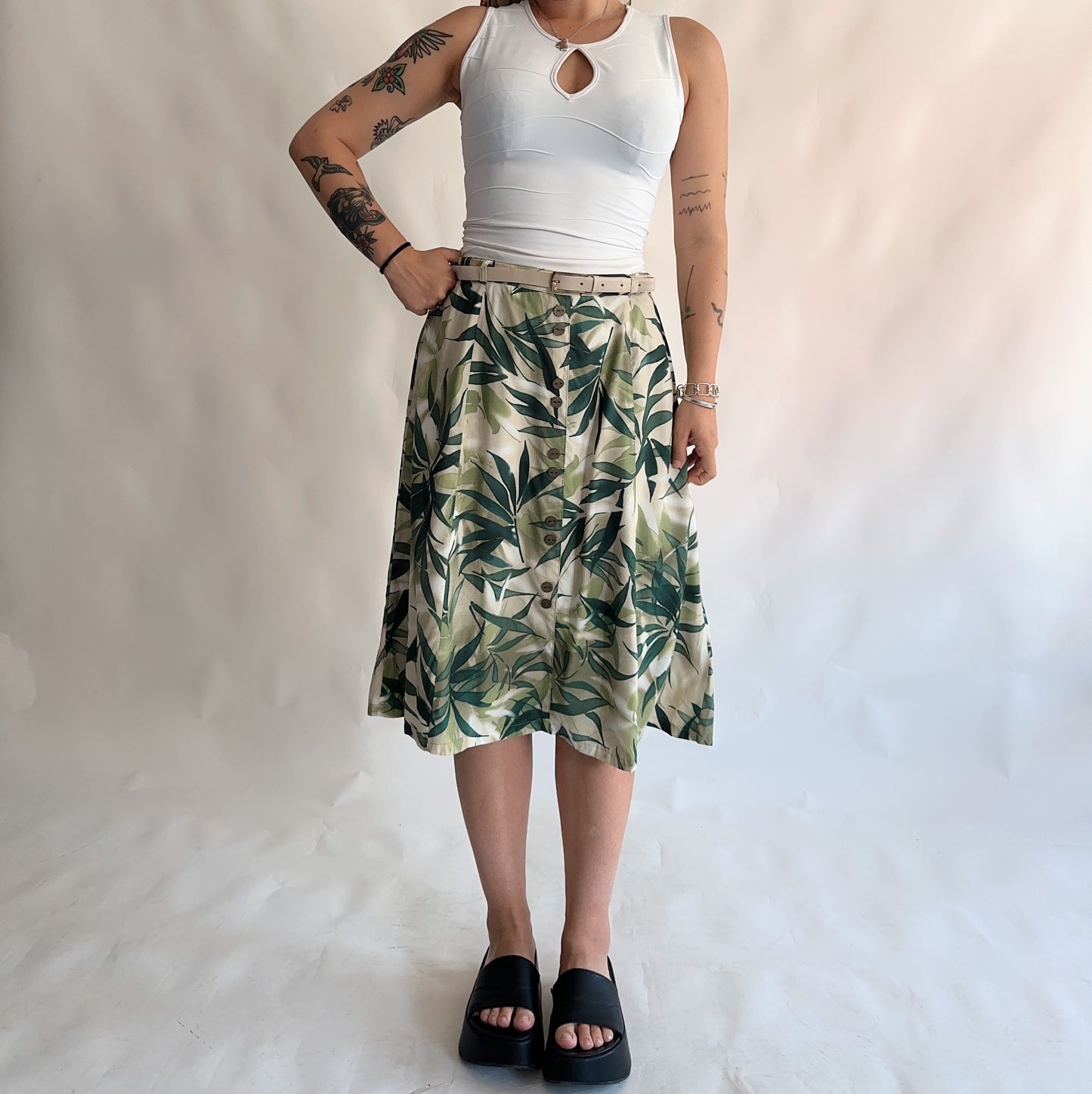 Saia Vintage midi floral (L-XL)
