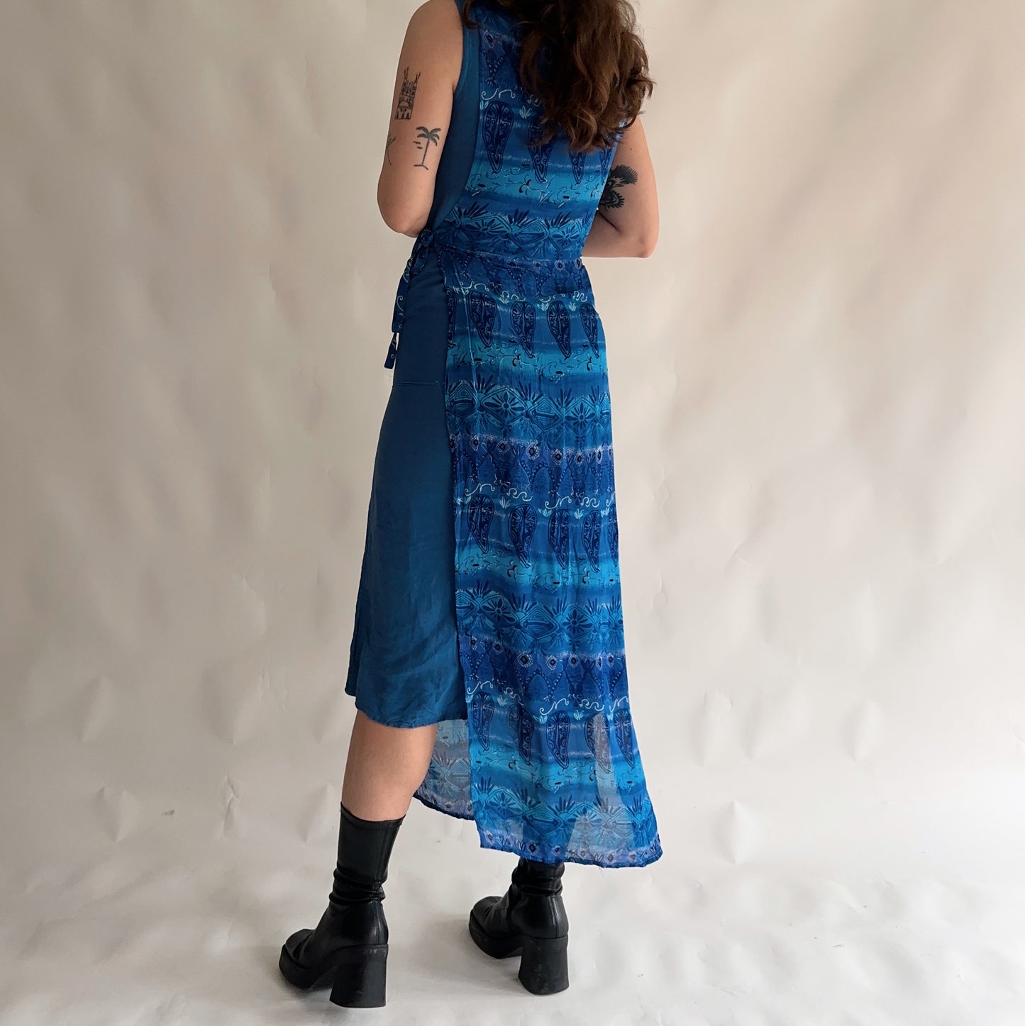 Vestido Vintage 90s com sobreposição (S-M)