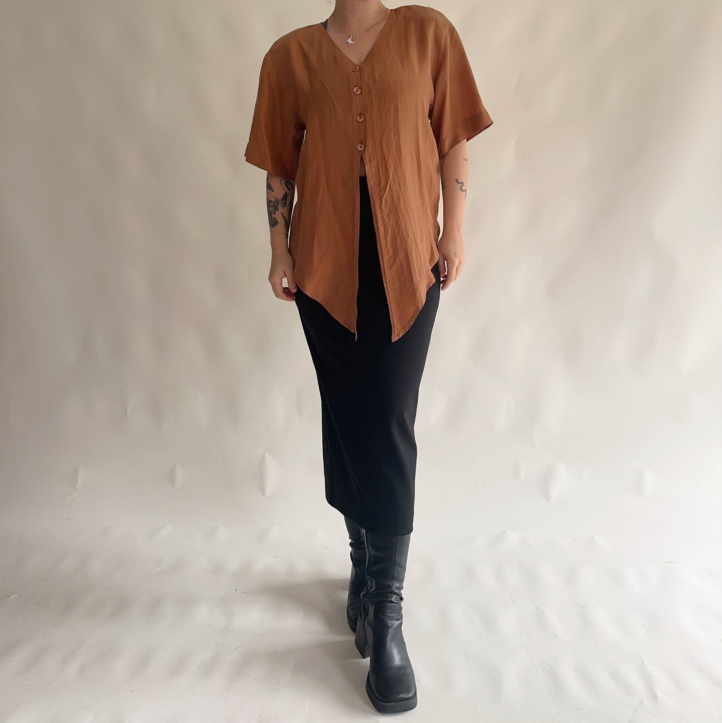 topvintage 100% seda (M)