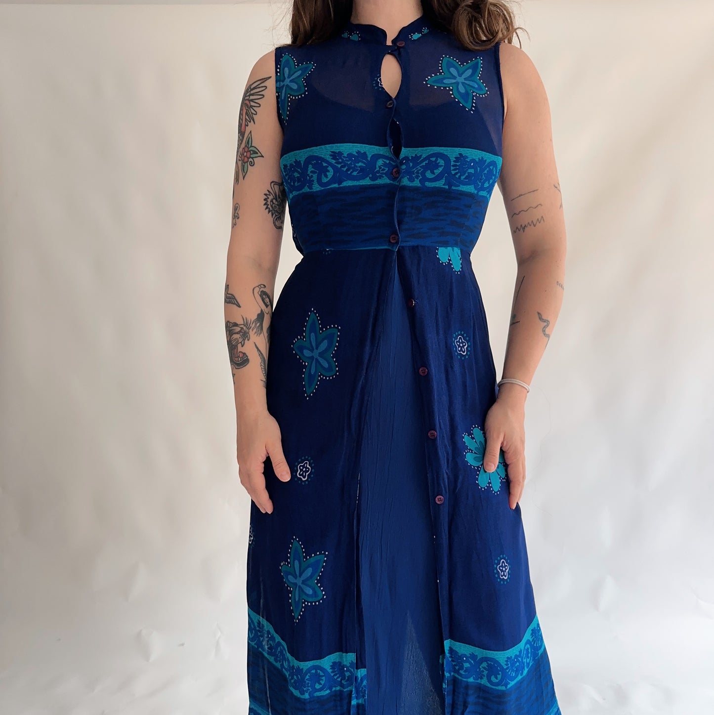 Vestido Vintage duplo (S-M)
