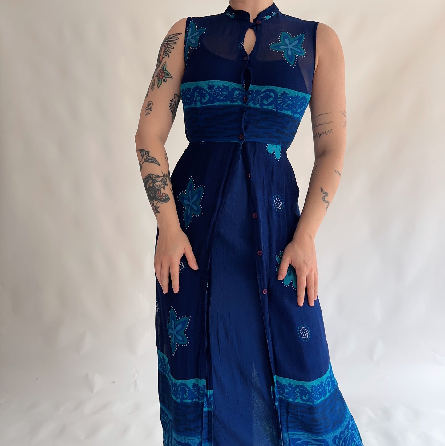 Vestido Vintage duplo (S-M)
