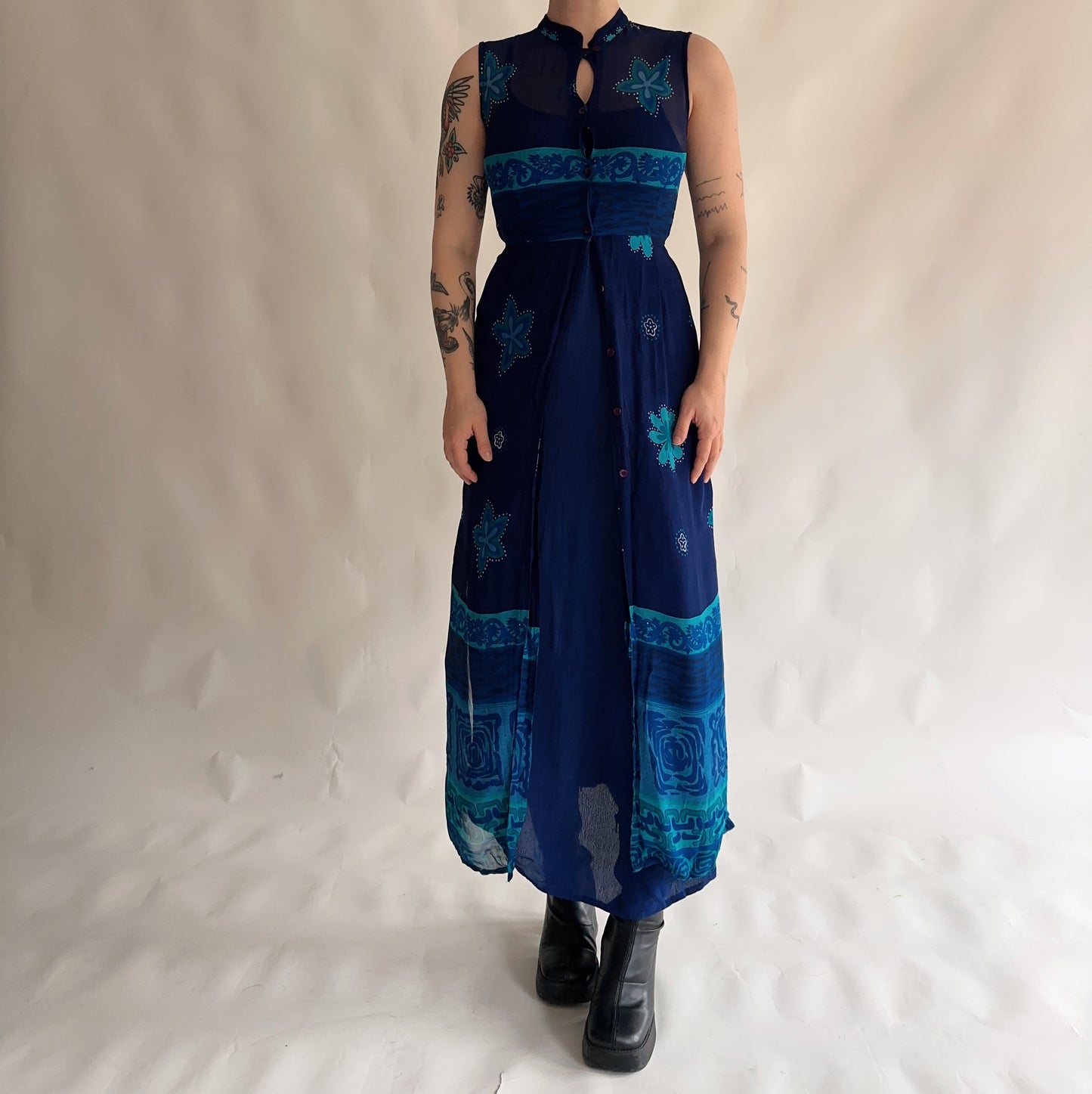 Vestido Vintage duplo (S-M)