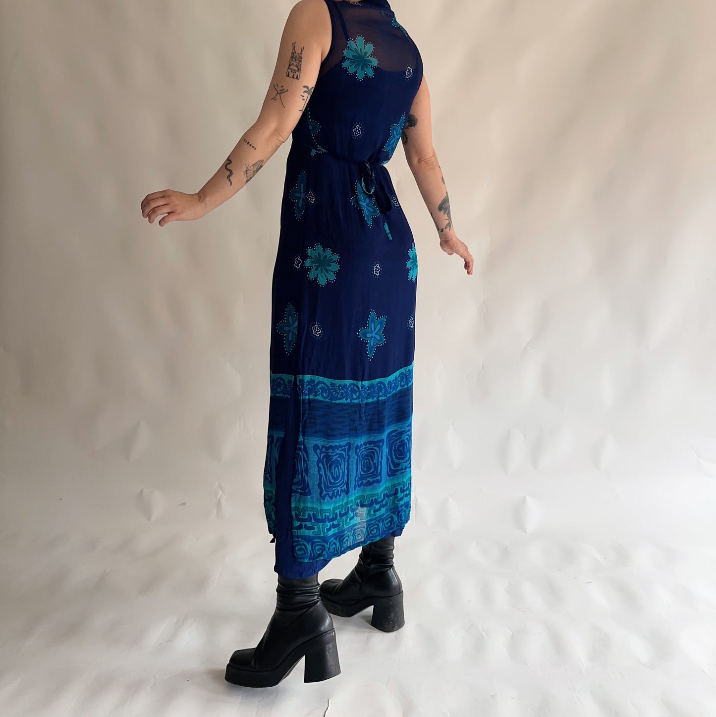 Vestido Vintage duplo (S-M)