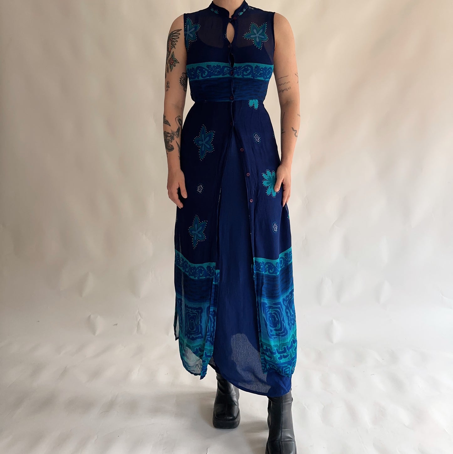Vestido Vintage duplo (S-M)