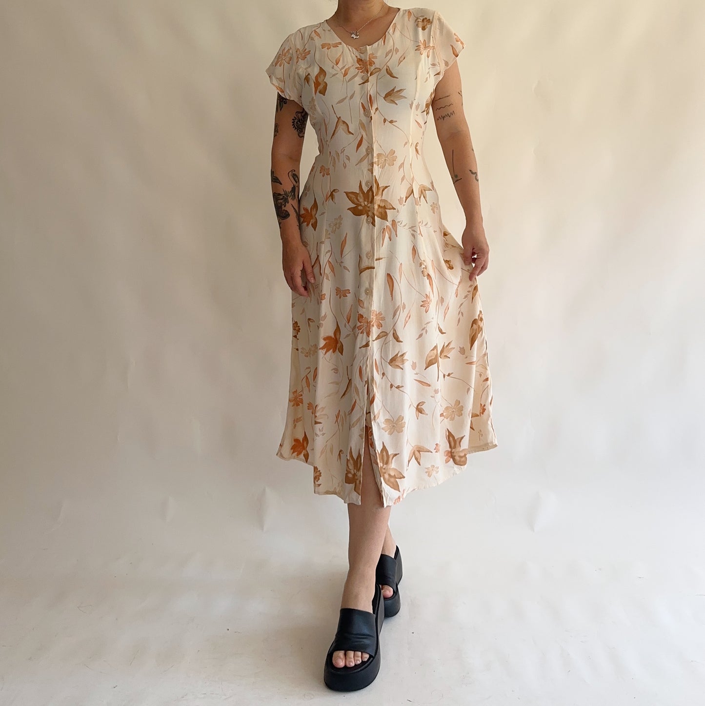 vestido vintage 90s (L)