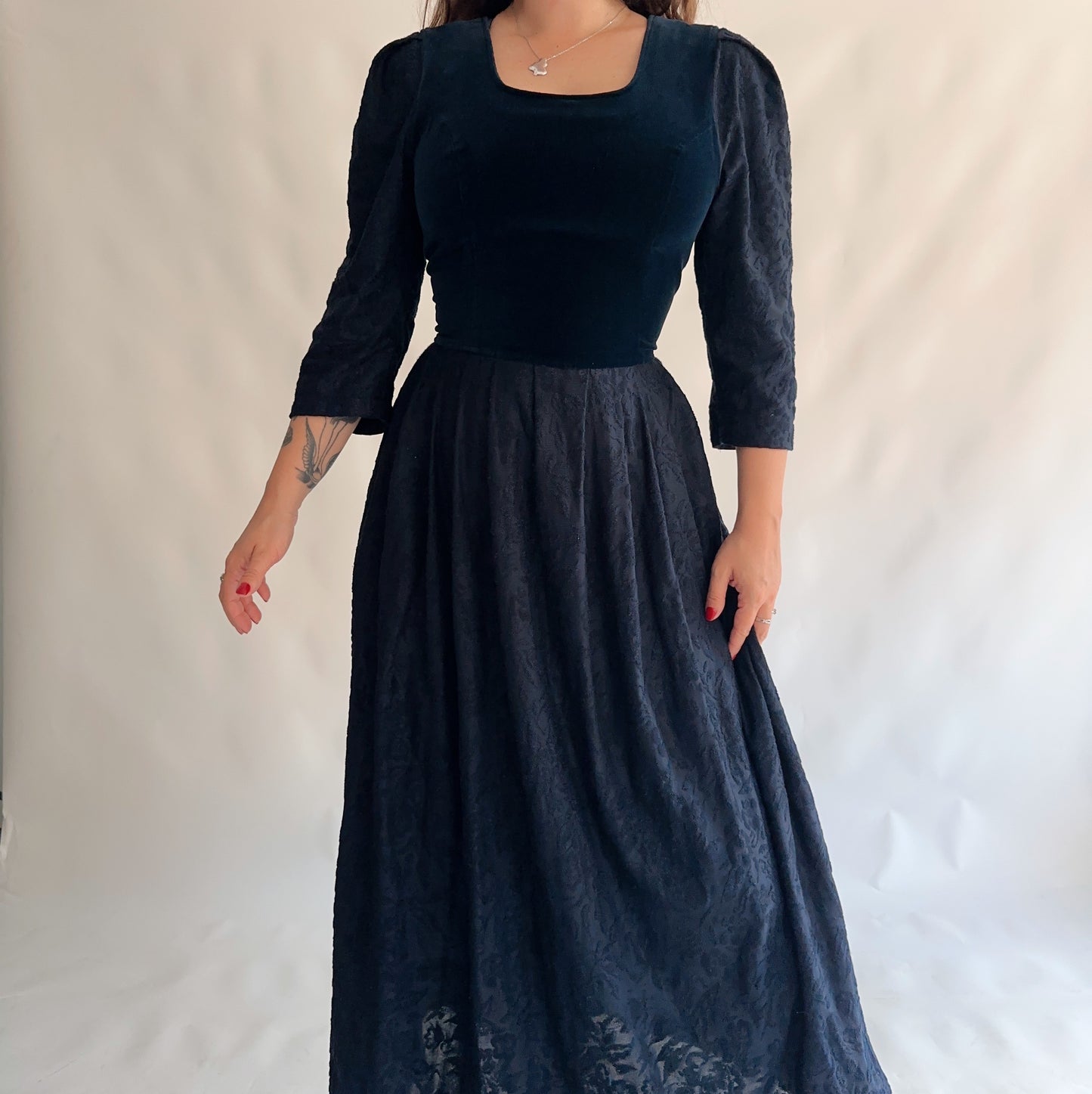 Vestido Vintage Longo (M-L)