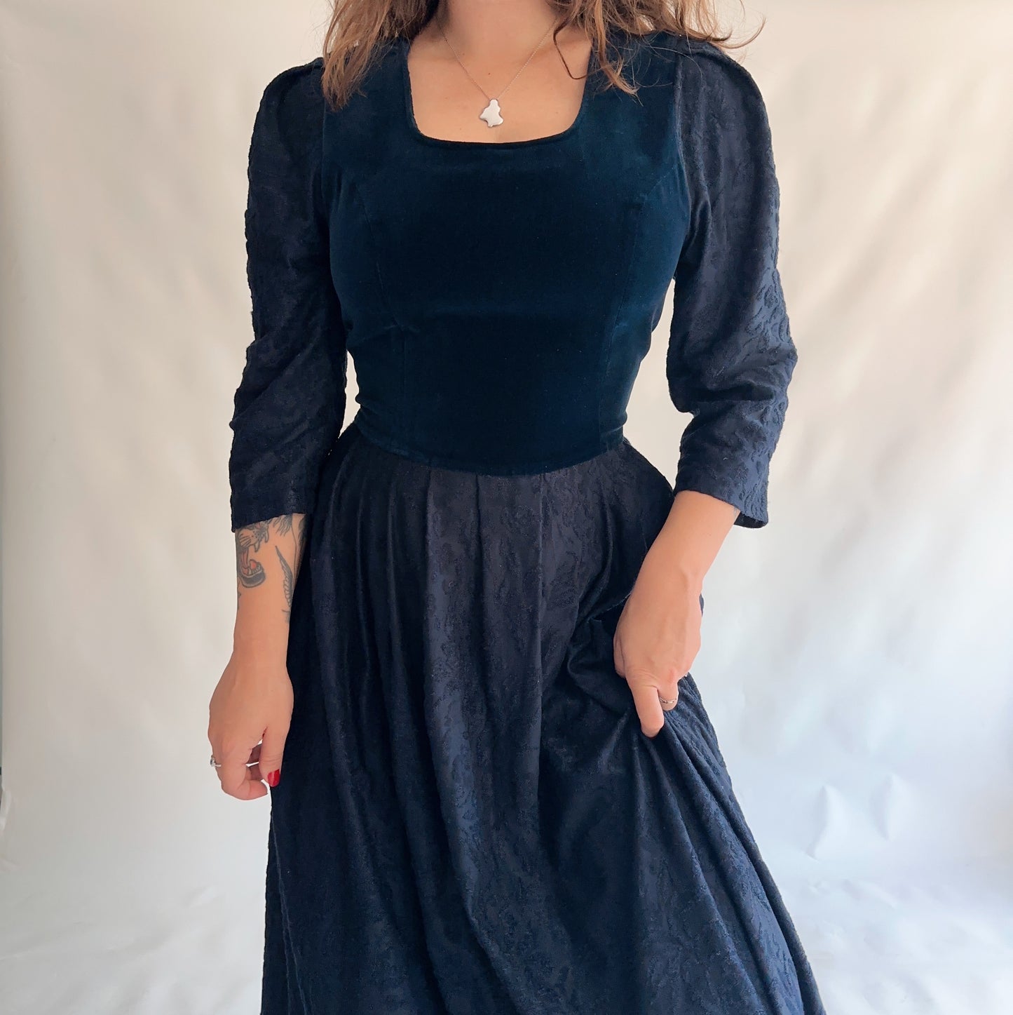 Vestido Vintage Longo (M-L)