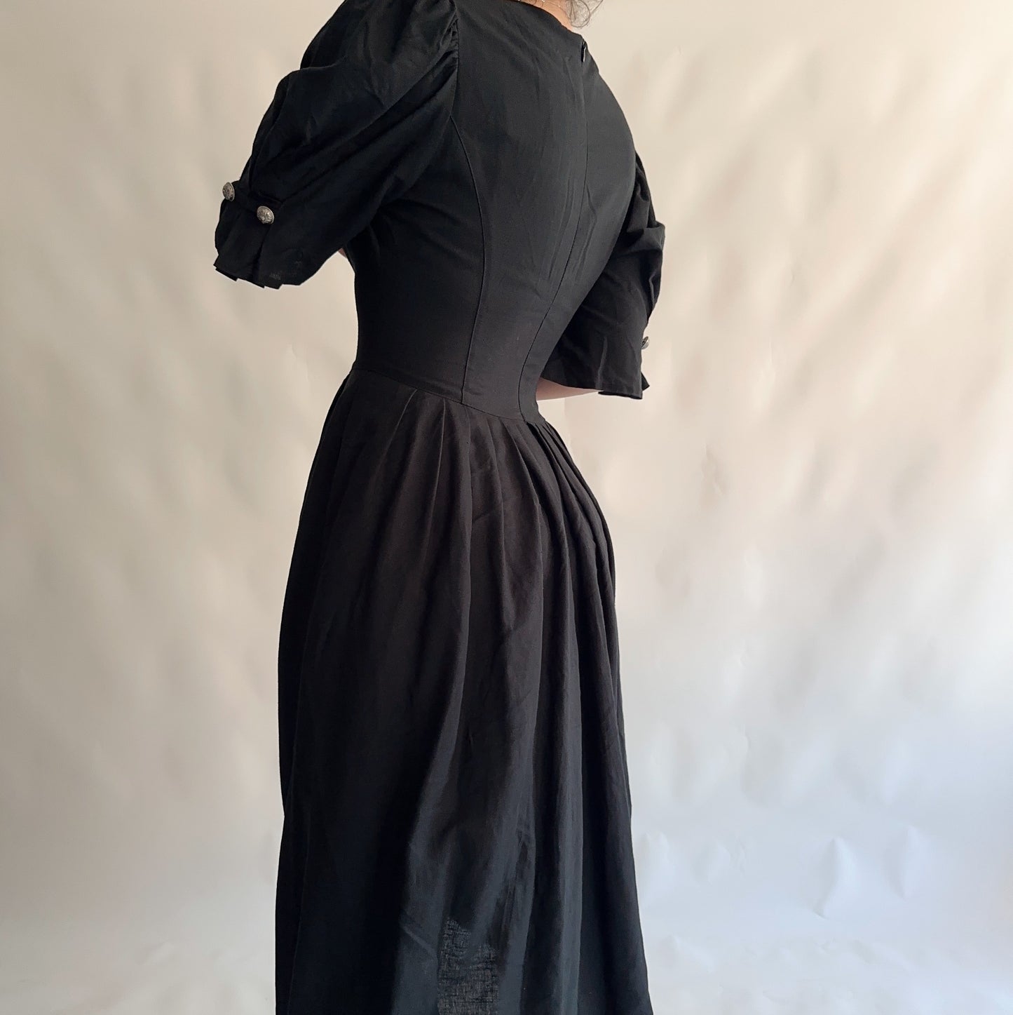 Vestido Bavarian puff sleeve (L)