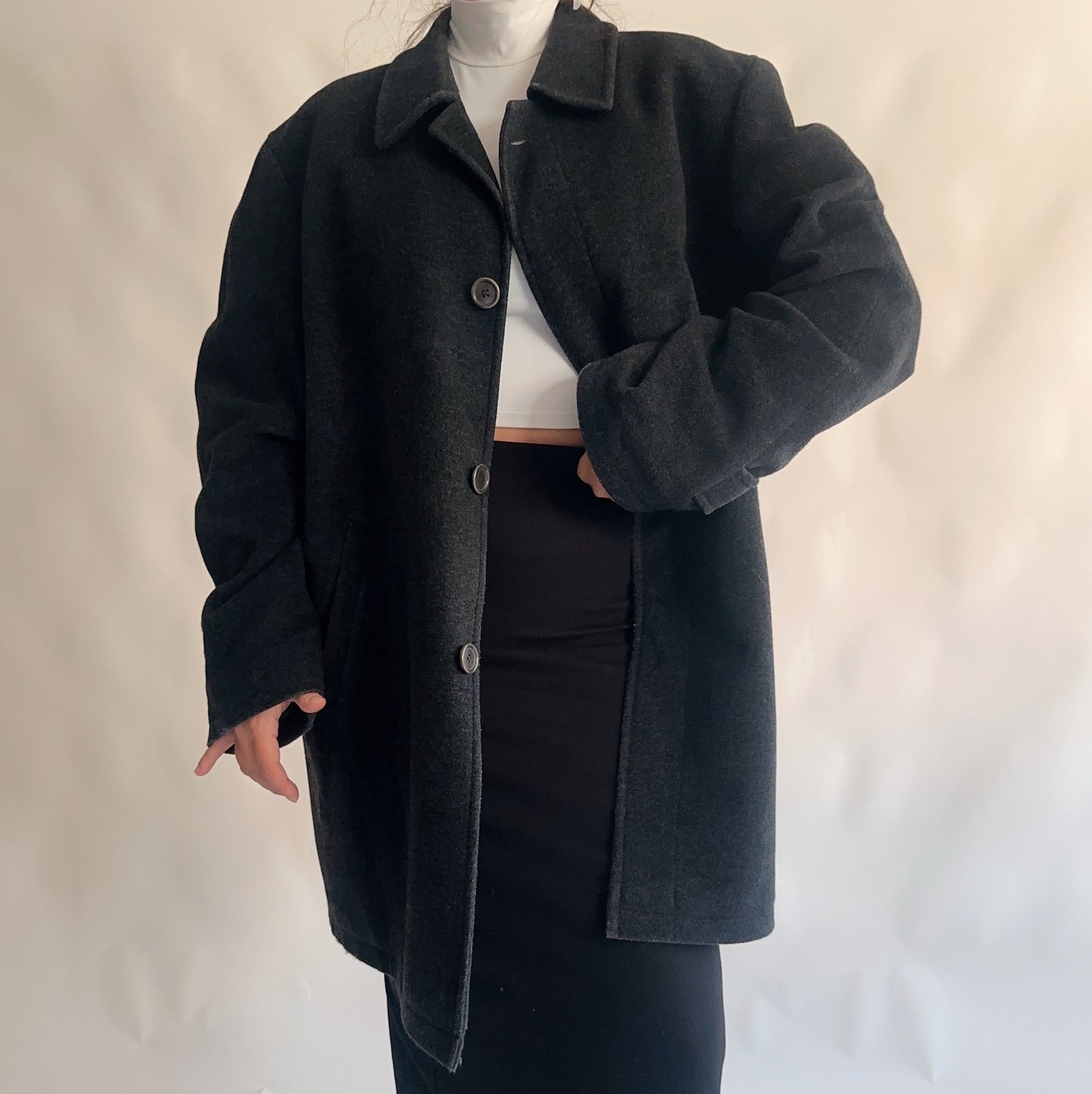 Casaco Vintage de Lã (XL)