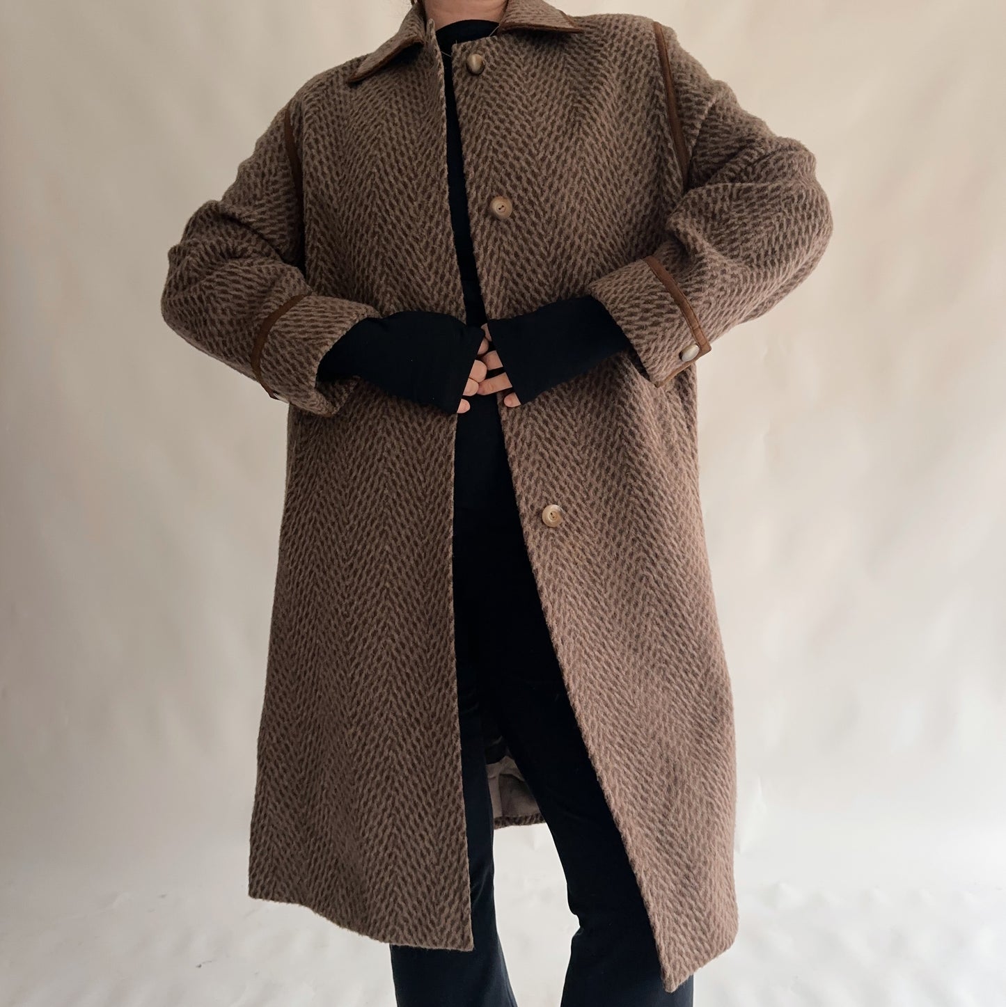 Sobretudo Vintage de Lã (M)