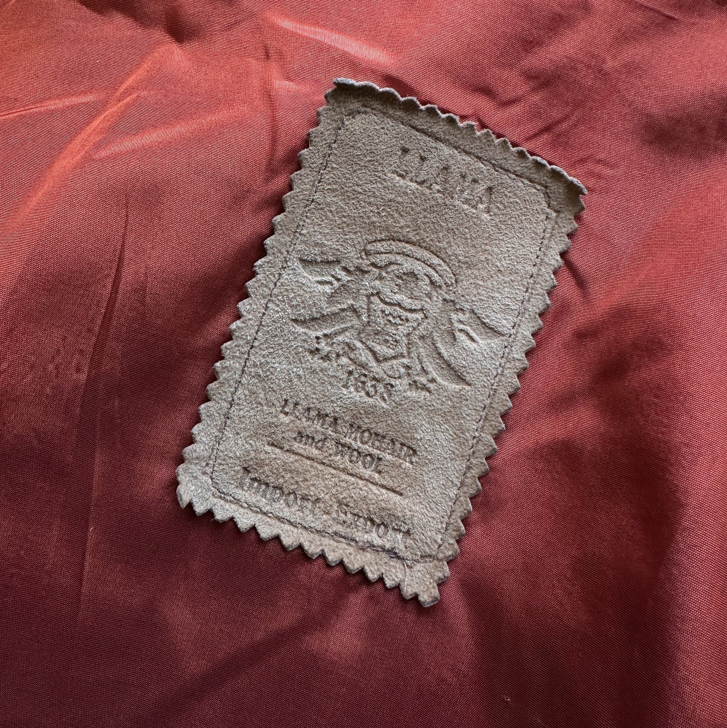 Sobretudo Vintage llama/mohair + lã (L)