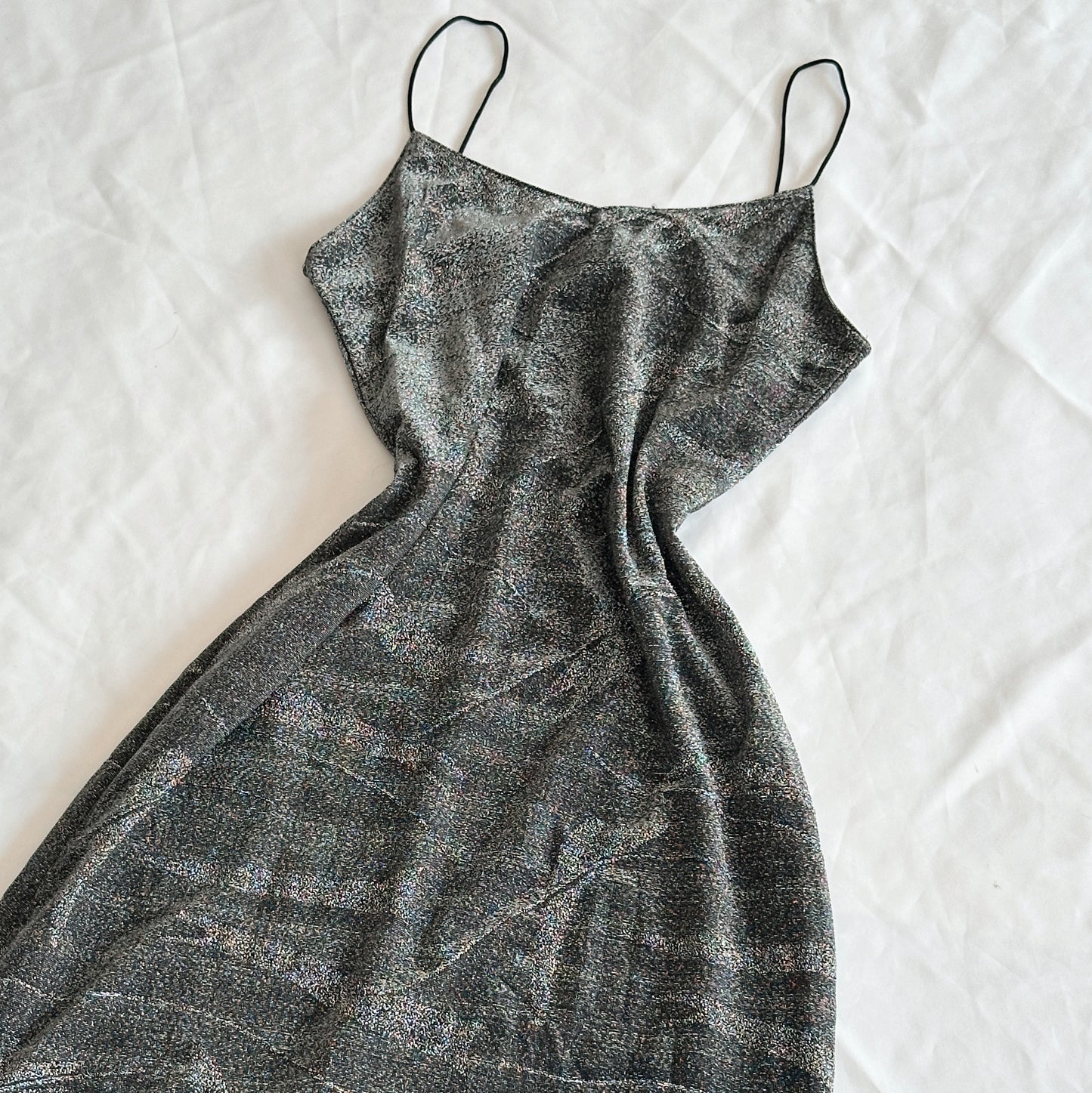 Vestido Vintage Longo com brilhos (S-M)