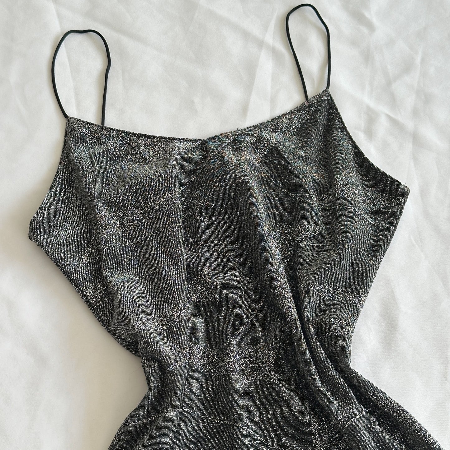 Vestido Vintage Longo com brilhos (S-M)