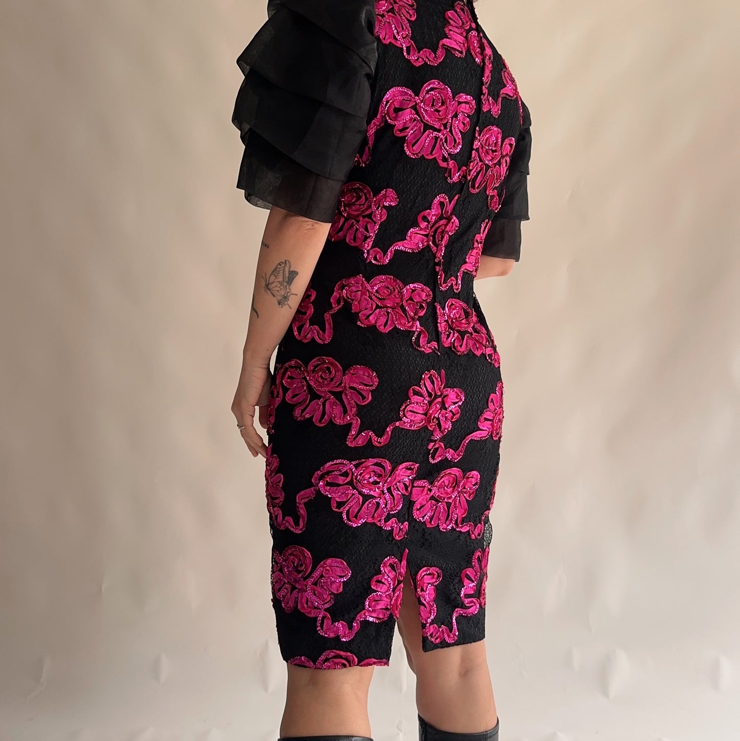 vestido vintage 80s (L)