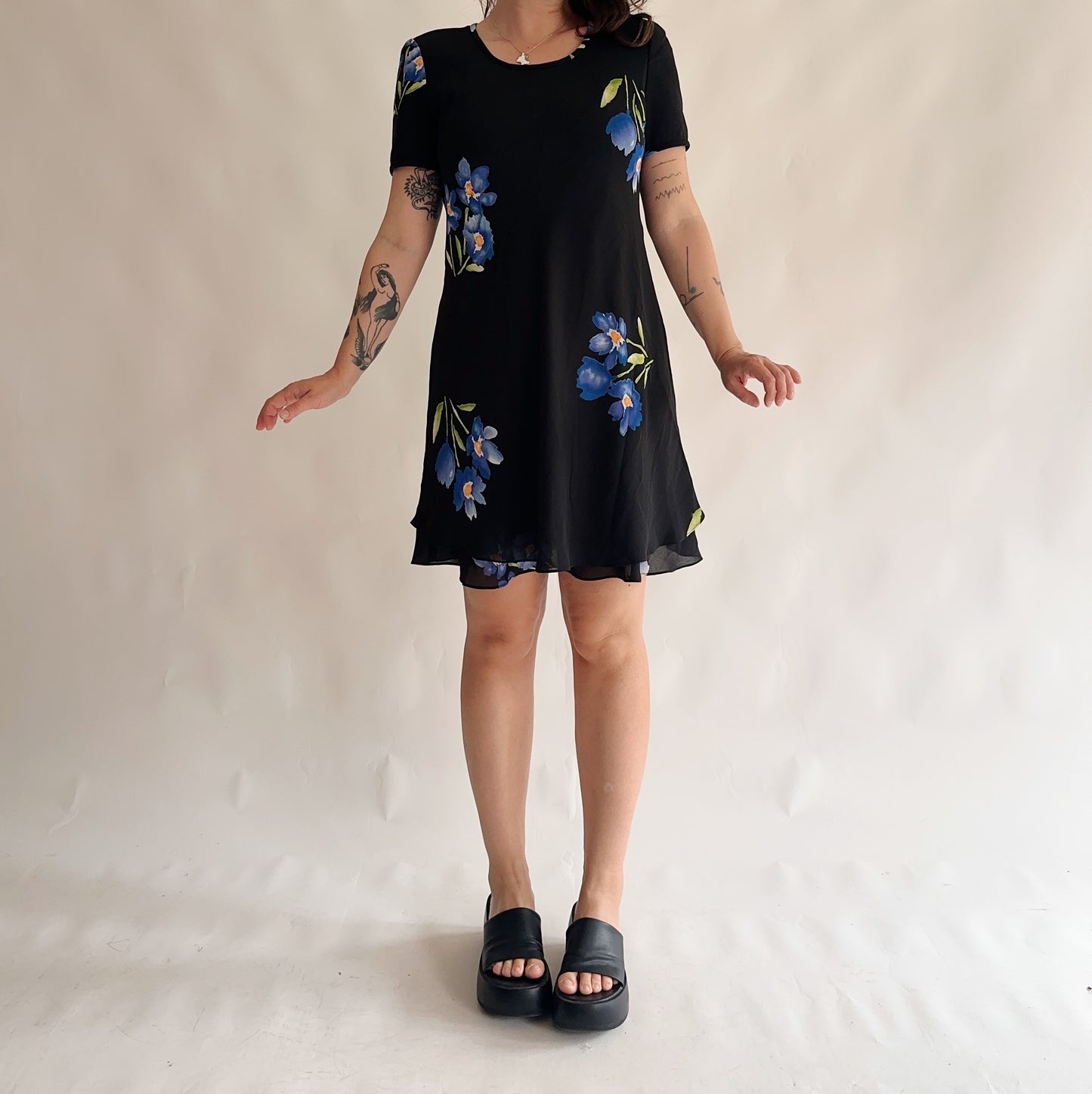 Vestido vintage floral (M-L)