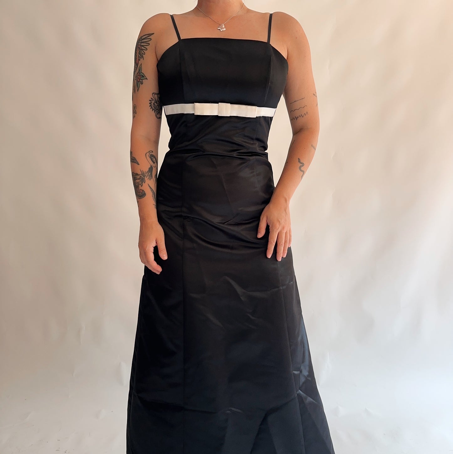 vestido vintage maxi minimal dos anos 90s (S-M)