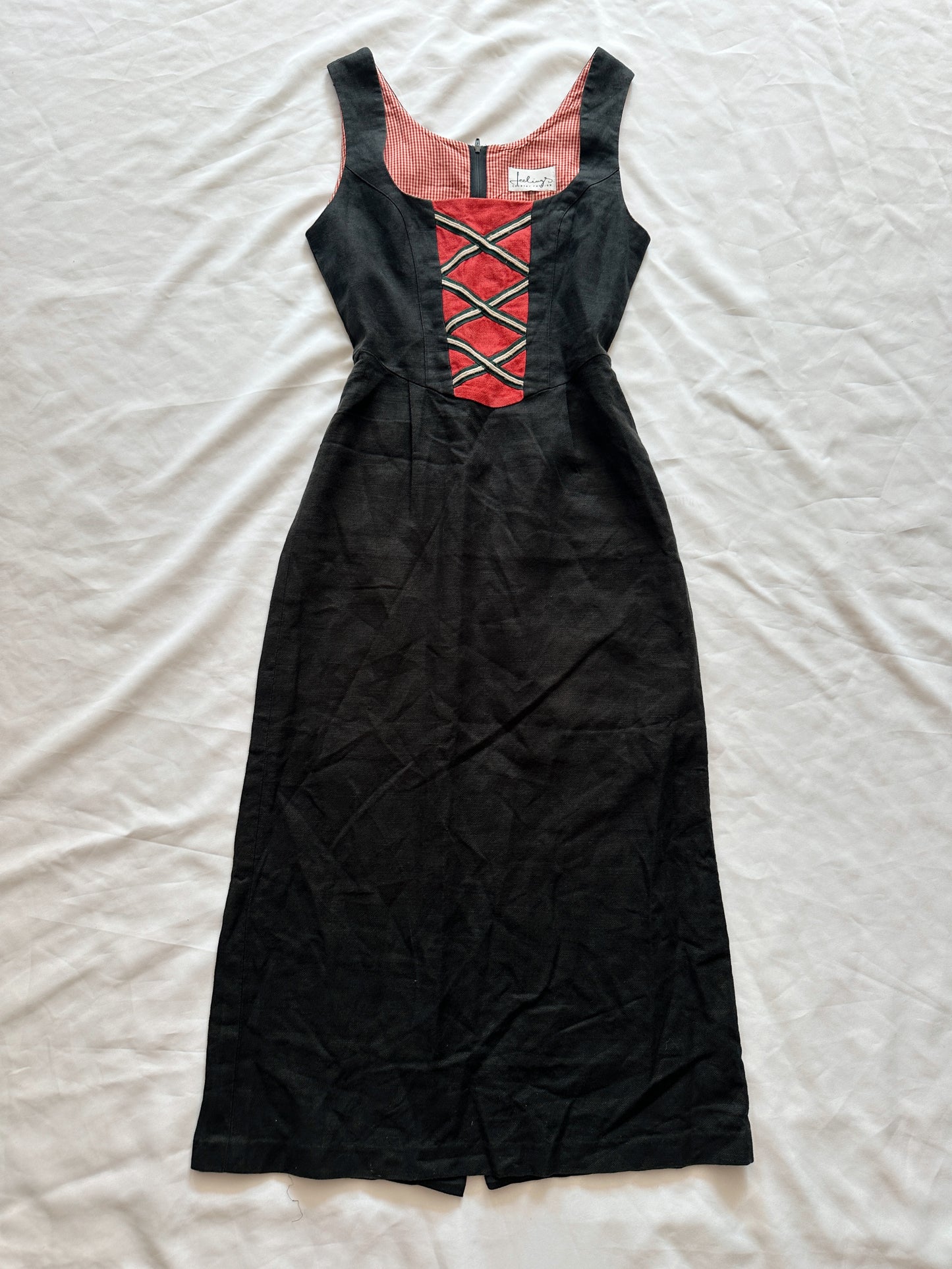Vestido Vintage 100% linho (/M)