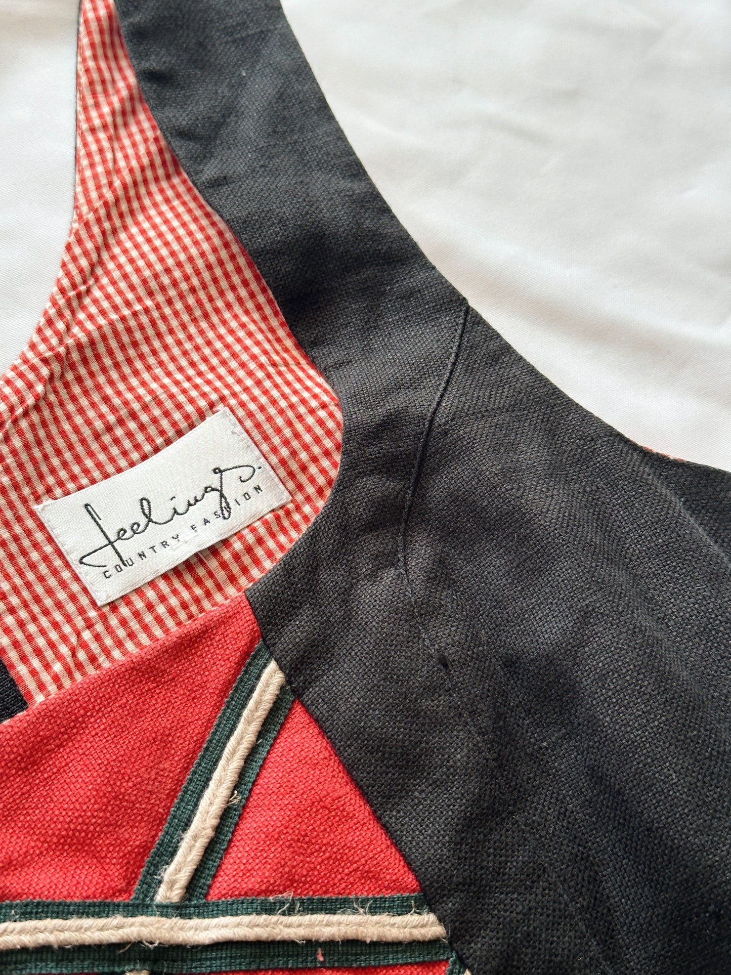 Vestido Vintage 100% linho (/M)