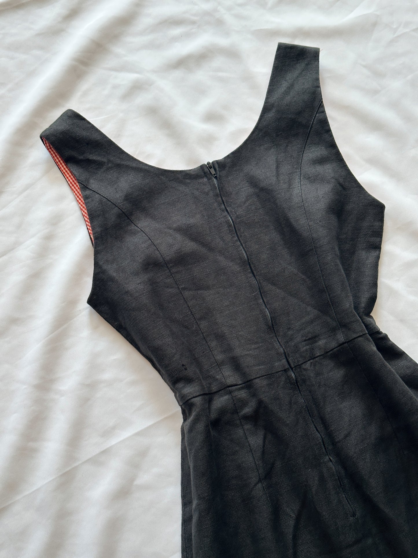 Vestido Vintage 100% linho (/M)