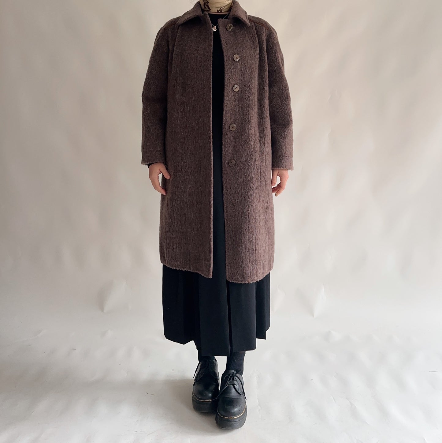 Sobretudo Vintage Llama + Lã (M-L)