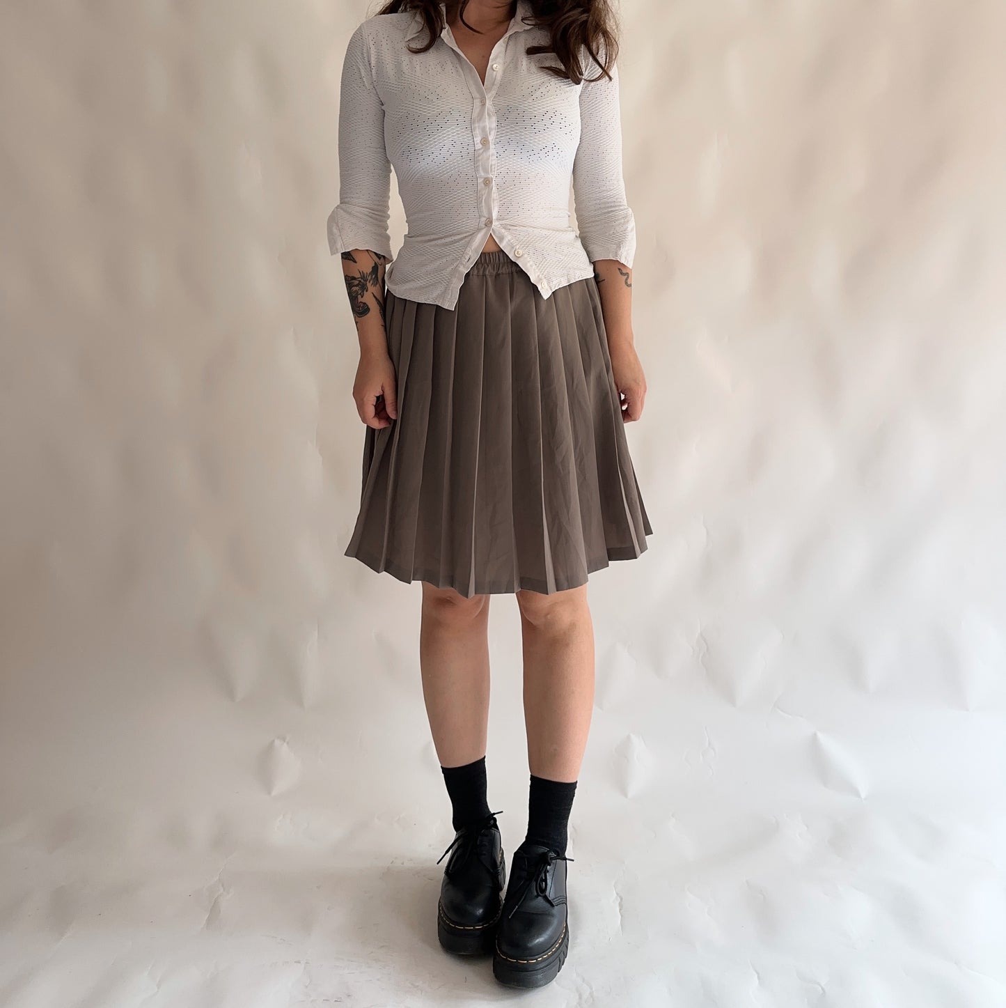 saia vintage plissada (M)