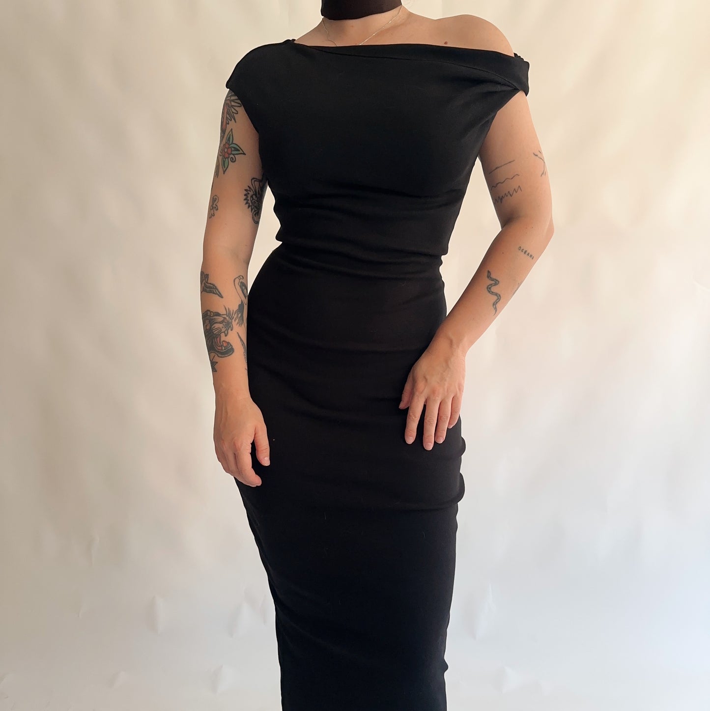 vestido preto Zara (L)