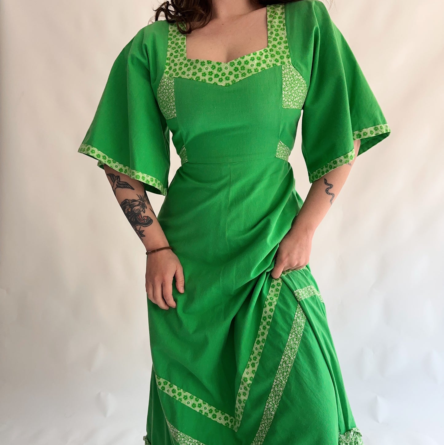 Vestido Vintage Maxi 70s (M-L)