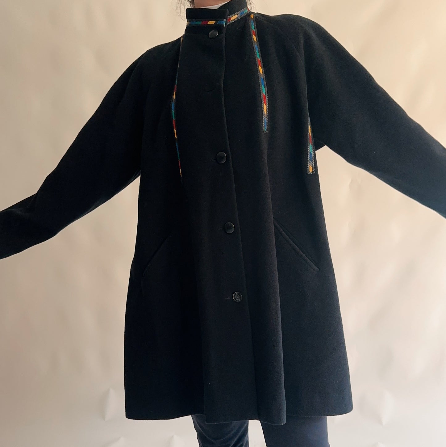 Casaco Vintage Francês Lã + Cashmere