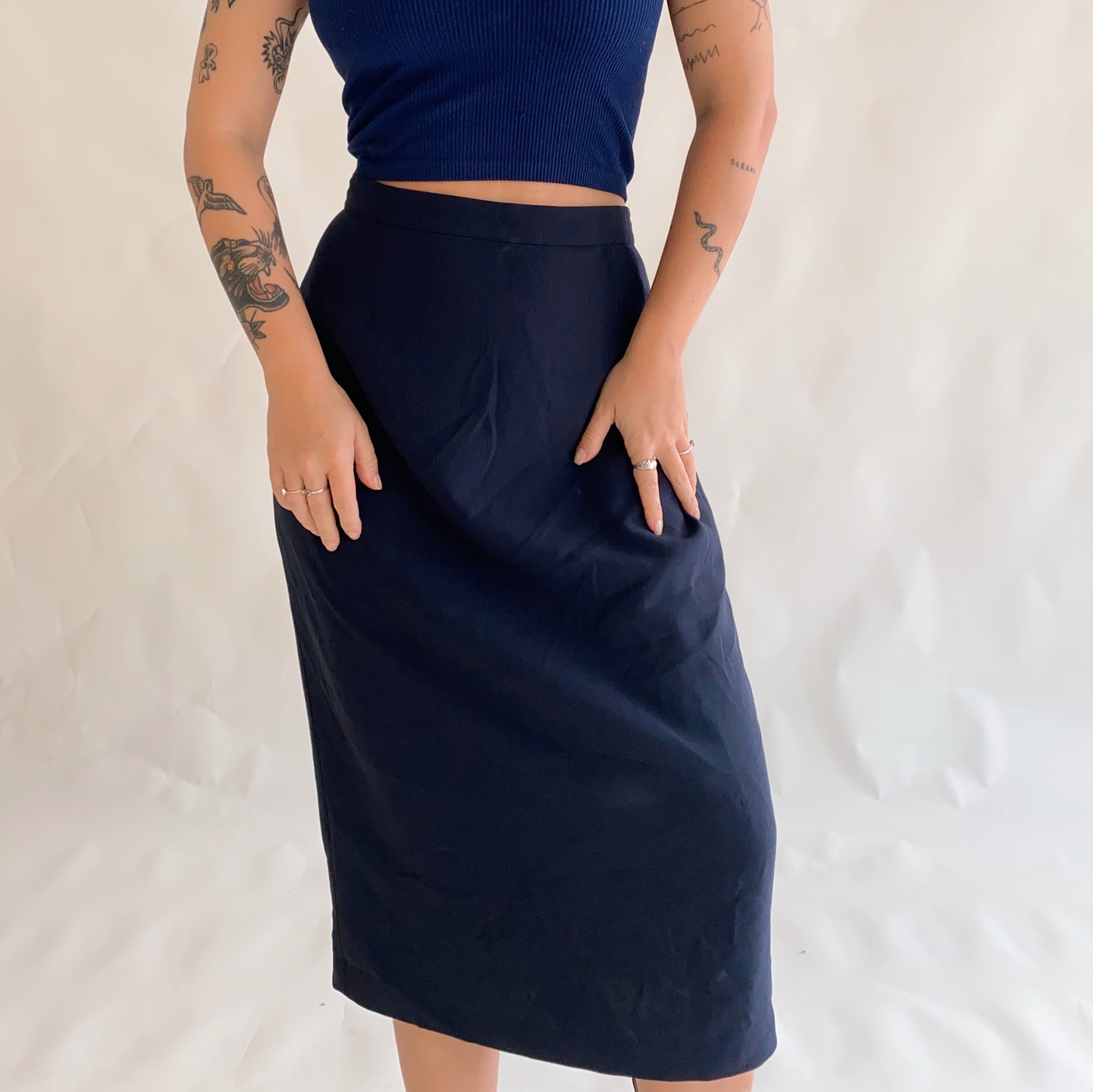 Vintage Midi Skirt (XL)