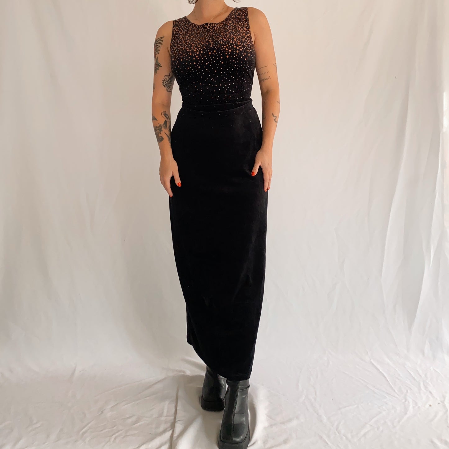 Vintage Velvet Dress (L)