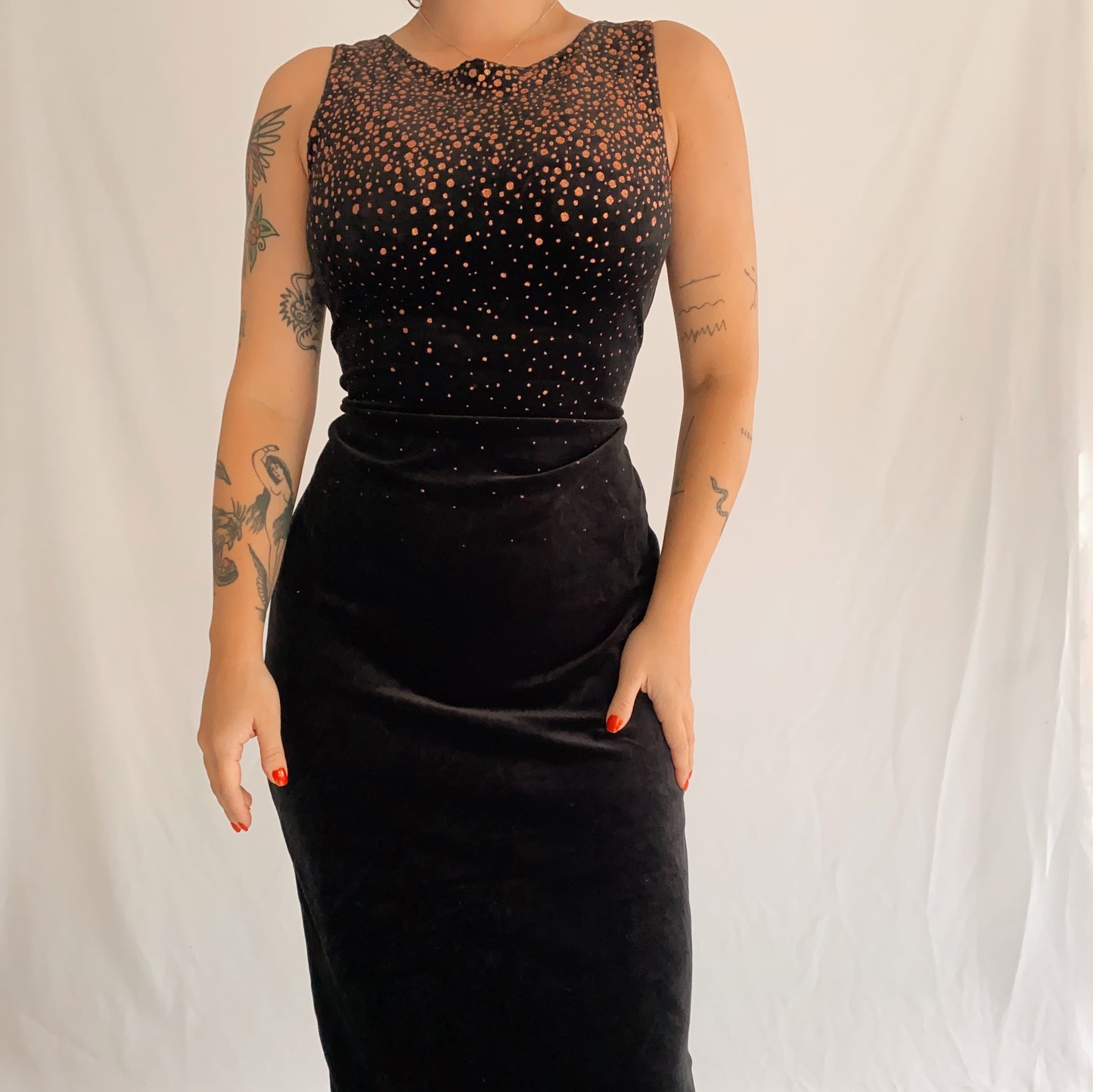 Vintage Velvet Dress (L)