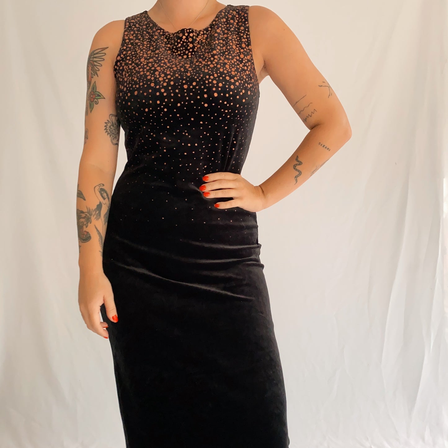Vintage Velvet Dress (L)
