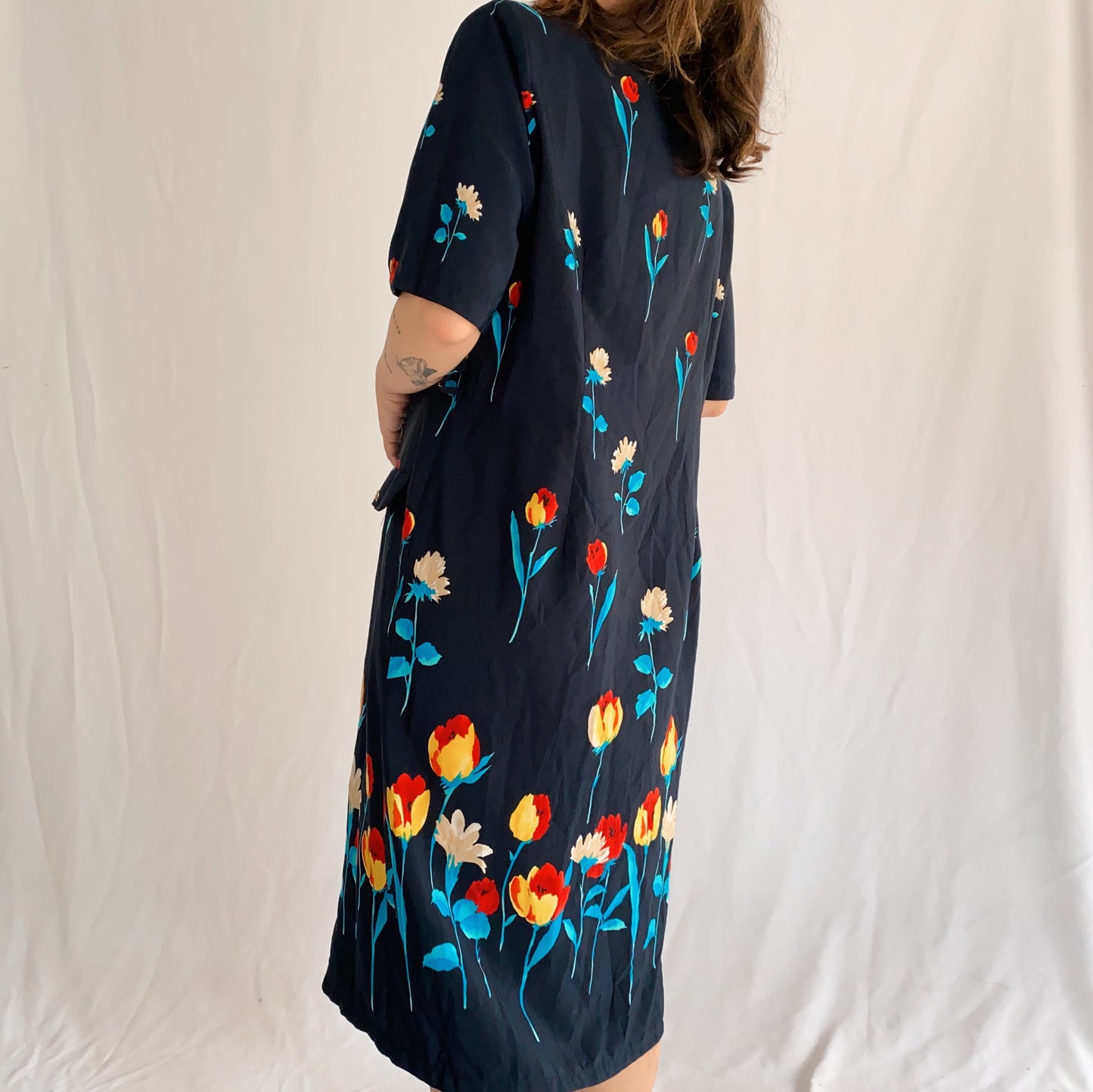 vintage midi dress (L)