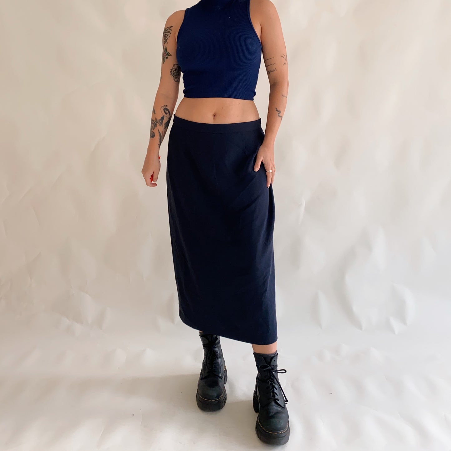 Vintage Midi Skirt (XL)