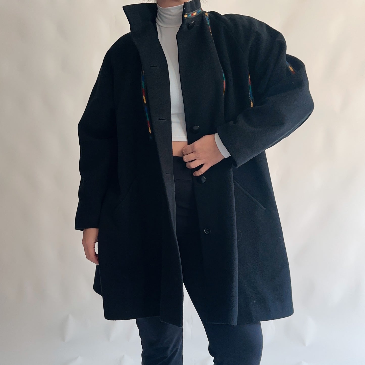 Casaco Vintage Francês Lã + Cashmere