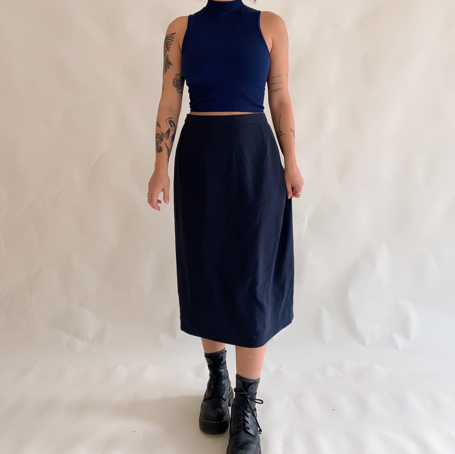 Vintage Midi Skirt (XL)