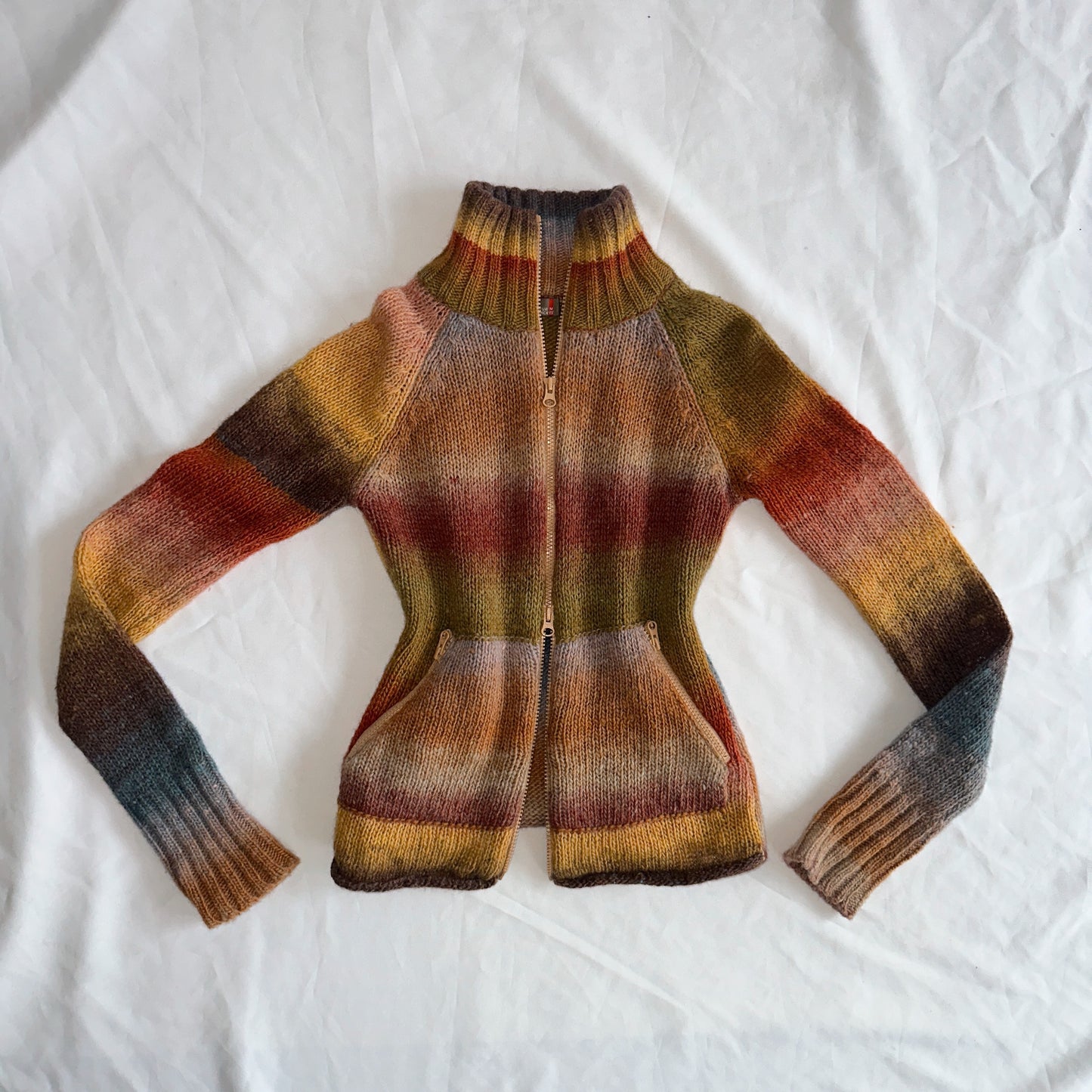 Cardigan Vintage 100% Lã (M)