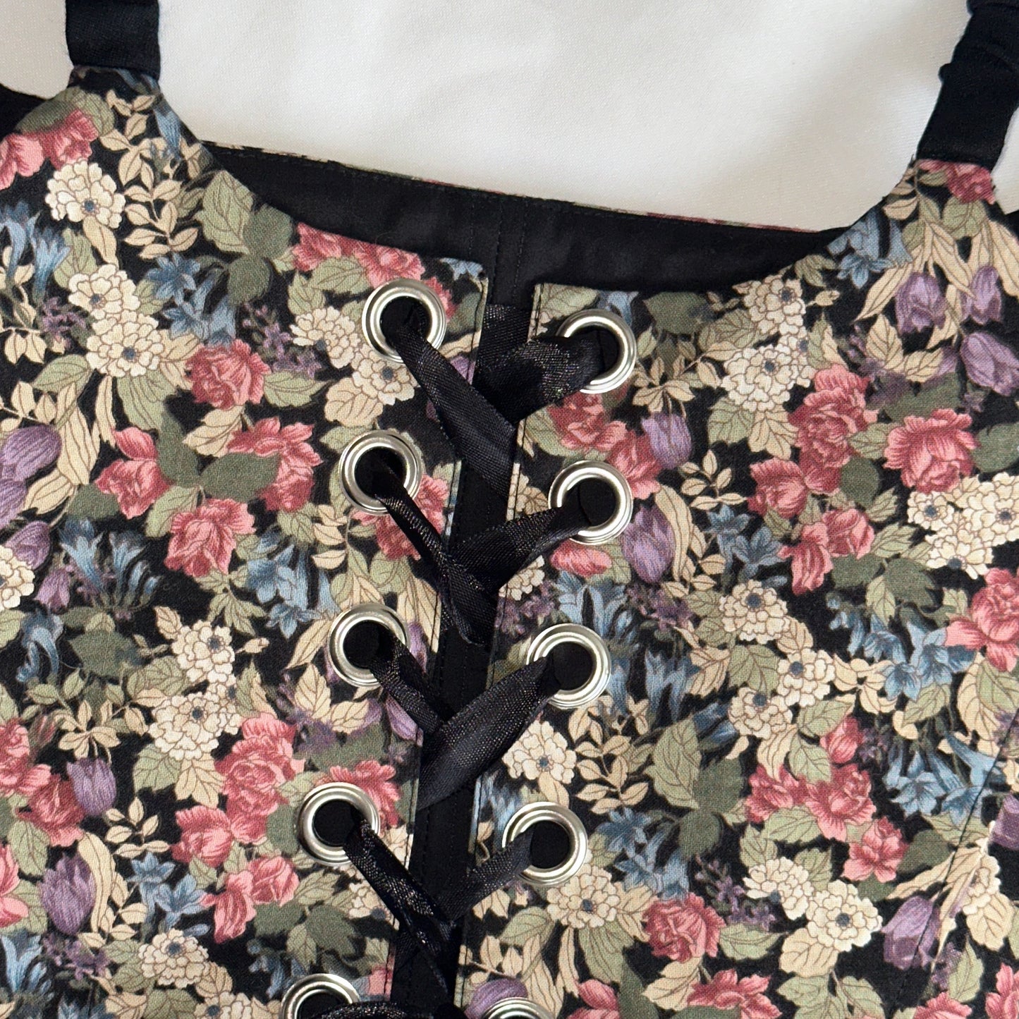upcycling corset floral (S-M)