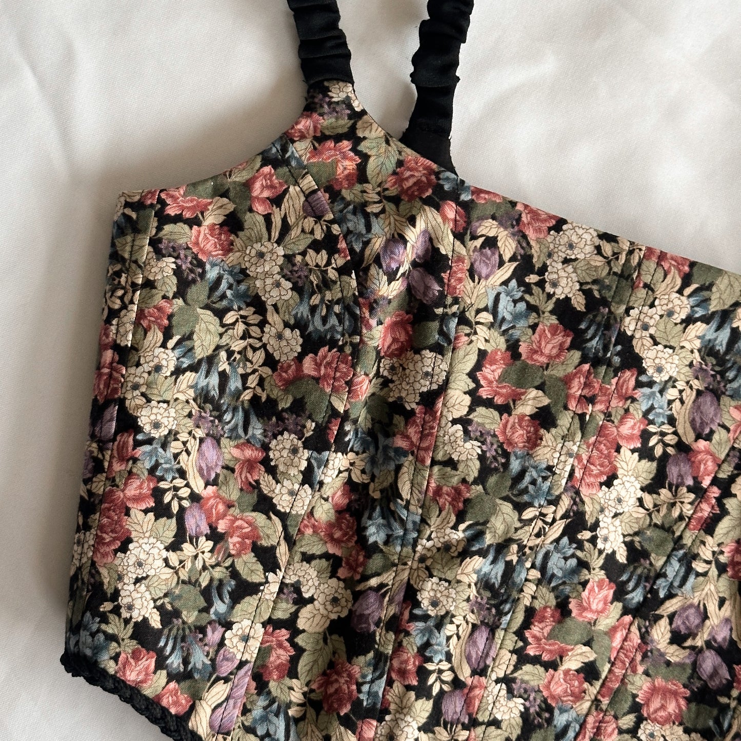 upcycling corset floral (S-M)