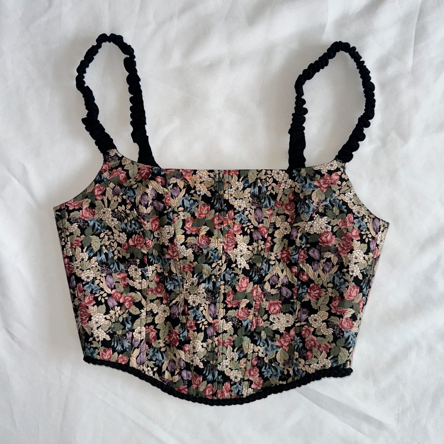 upcycling corset floral (S-M)