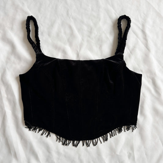 upcycling corset preto (L-XL)