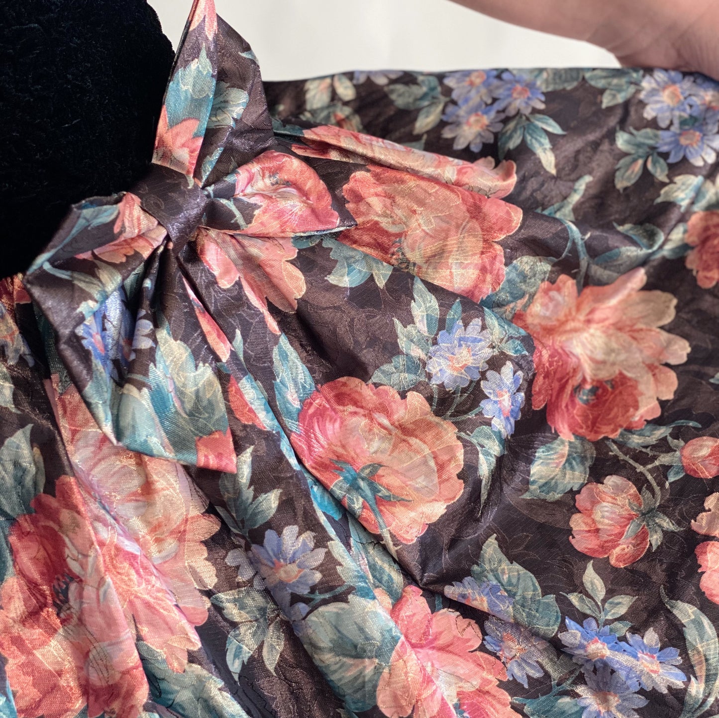 Vintage puff sleeve dress (SM)