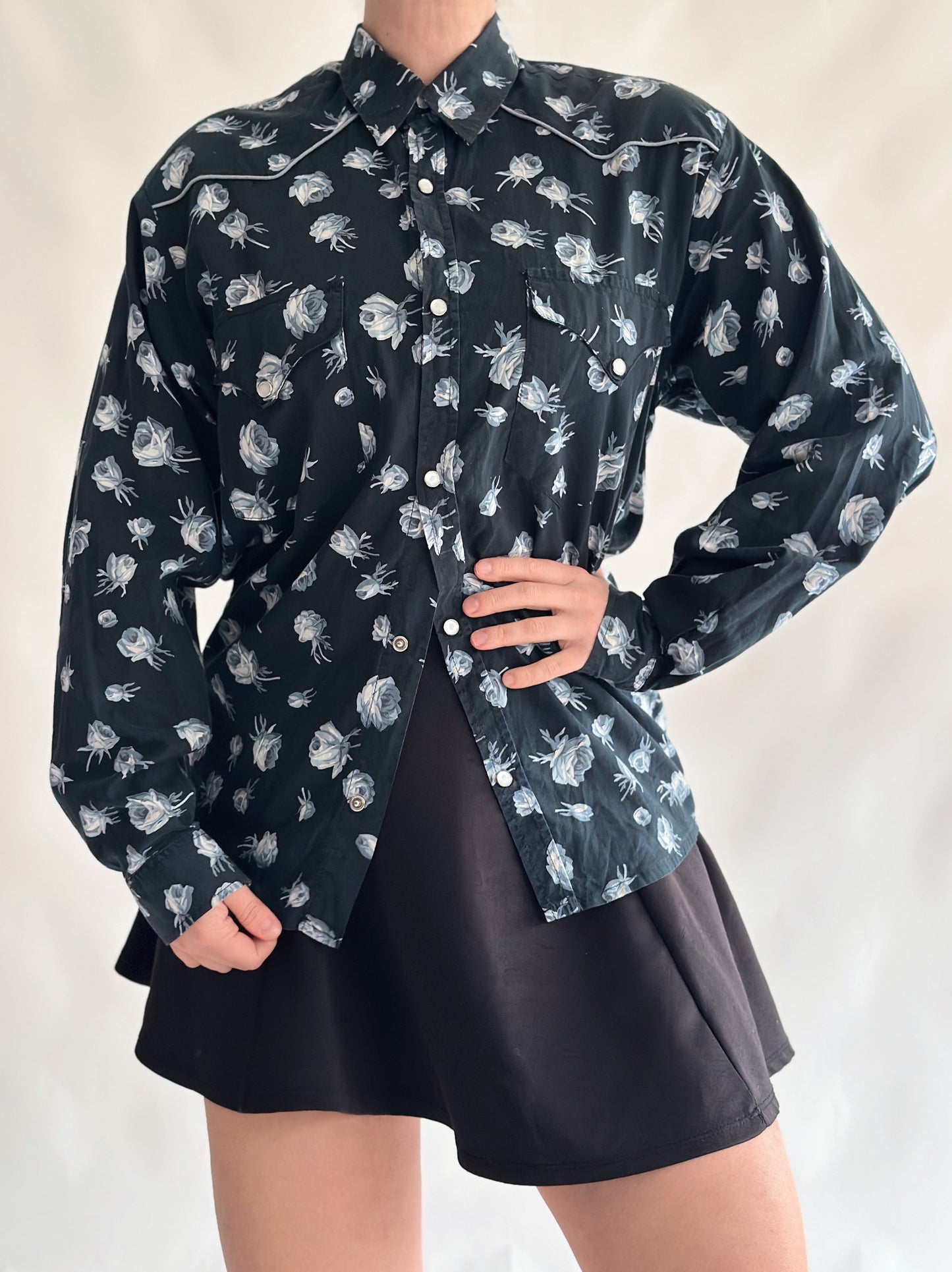 camisa vintage floral (S)