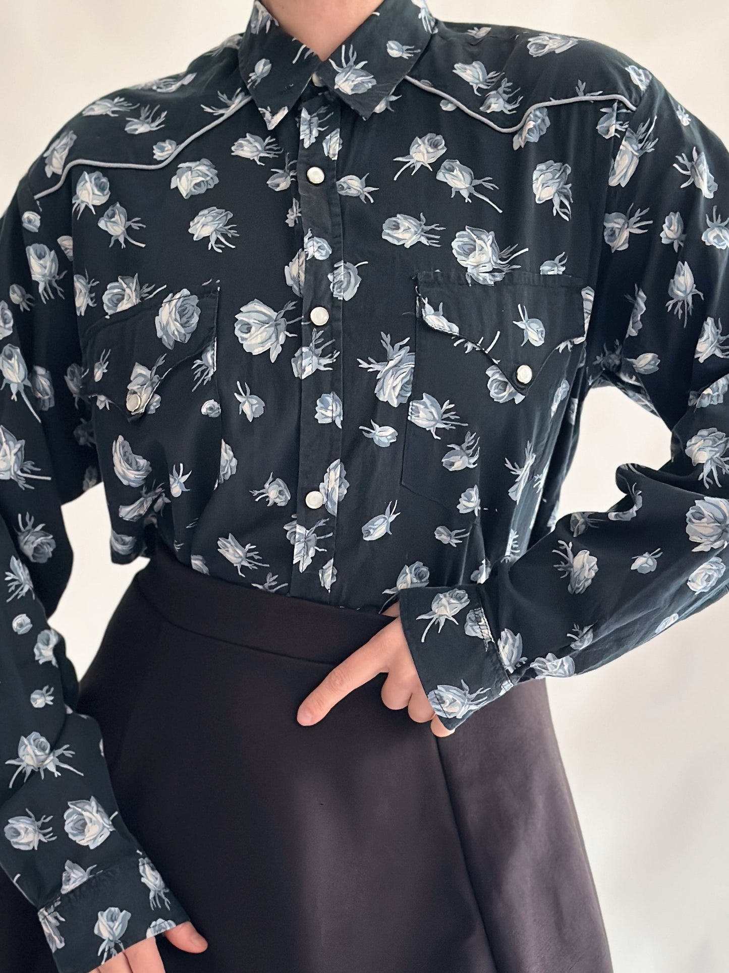 camisa vintage floral (S)