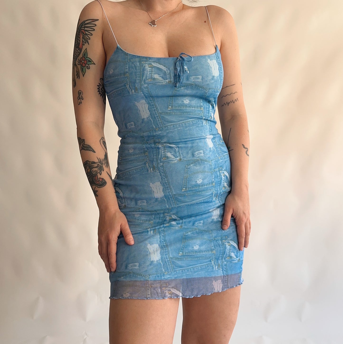 Vintage y2k mesh dress (S)