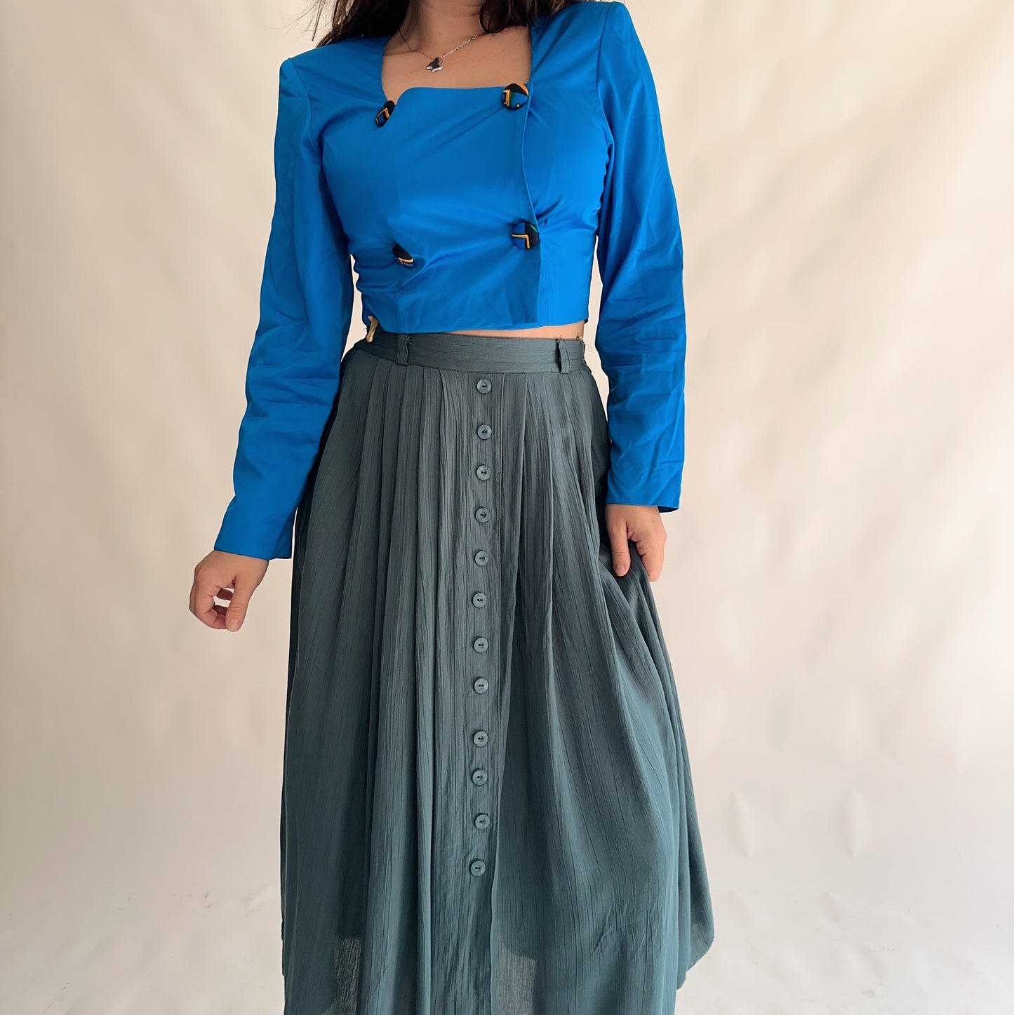 Top Vintage curto 80s (M)