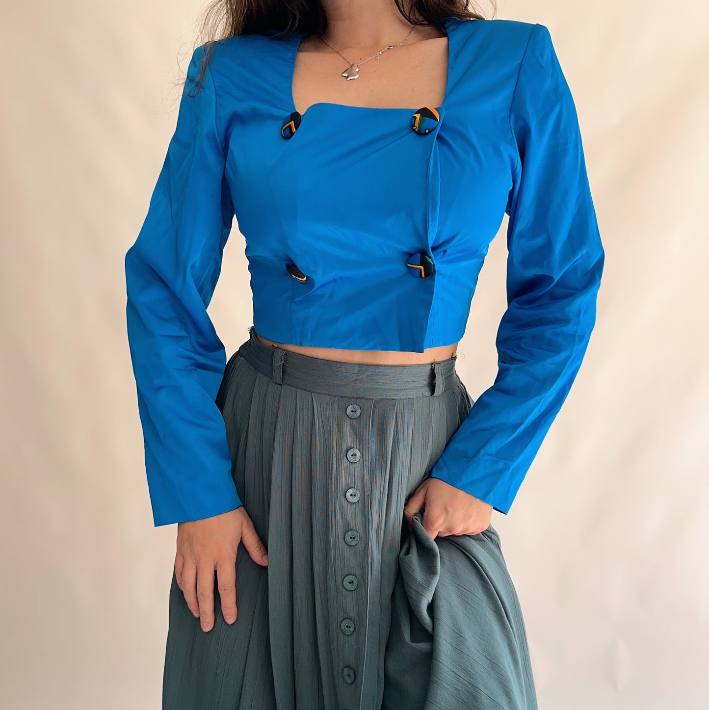 Top Vintage curto 80s (M)